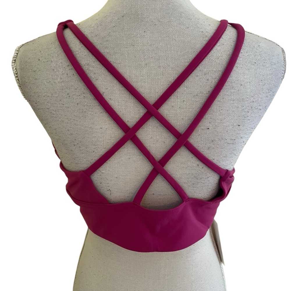 P'tula Raspberry Cross Back Sports Bra 3X - Picture 2 of 5